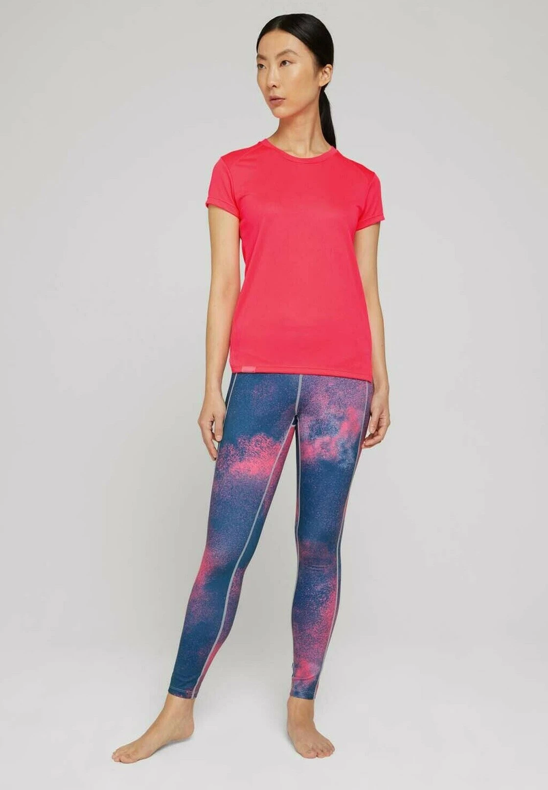 Tom Tailor Legging - Dk Blue Neonpink 2 Tom Tailor Legging - Dk Blue Neonpink - Afbeelding 2