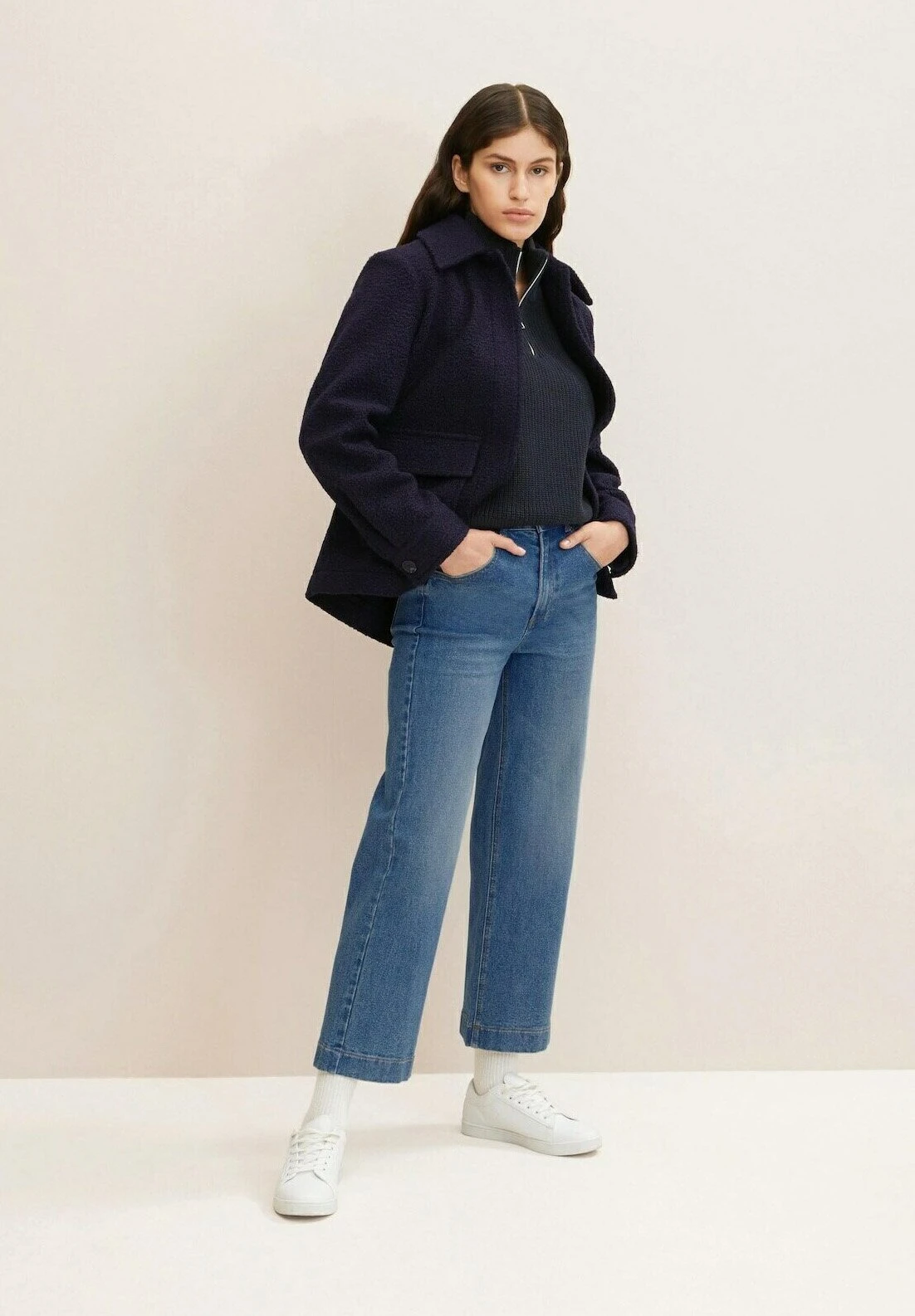 Tom Tailor Straight Leg Jeans - Mid Stone Wash Denim 2 Tom Tailor Straight Leg Jeans - Mid Stone Wash Denim - Afbeelding 2