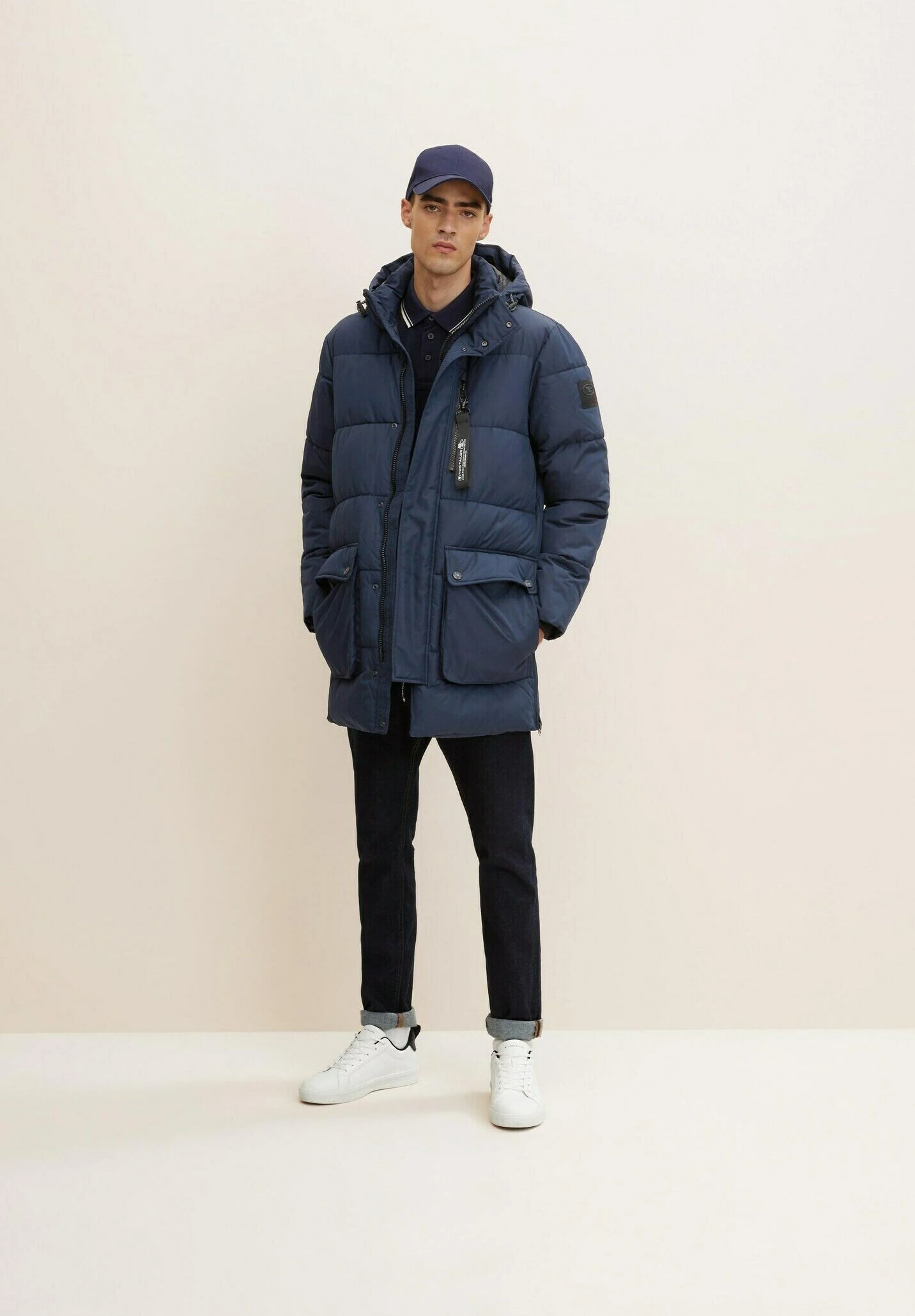 Tom Tailor Mit Kapuze - Winterjas - Sky Captain Blue 2 Tom Tailor Mit Kapuze - Winterjas - Sky Captain Blue - Afbeelding 2