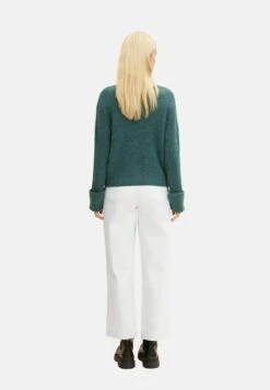 TOM TAILOR Denim Cosy Mock Neck - Trui - Green Dust Melange 19 TOM TAILOR Denim Cosy Mock Neck - Trui - Green Dust Melange -Tom Tailor a499b50d039b4a3a80b17f748b5dafc4