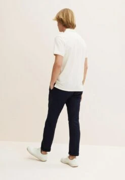 Tom Tailor Mit Struktur  - Poloshirt - Light Beige Structured Stripe -Tom Tailor a4f7abc02f4e4a1e8d149e62379aba39