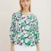 Tom Tailor Blouse - Green Flower Design