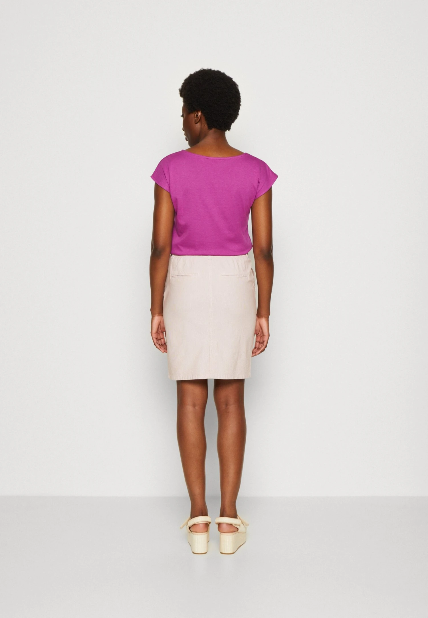 Tom Tailor Skirt Chino String Detail - Minirok - Terracotta/Offwhite 3 Tom Tailor Skirt Chino String Detail - Minirok - Terracotta/Offwhite - Afbeelding 3