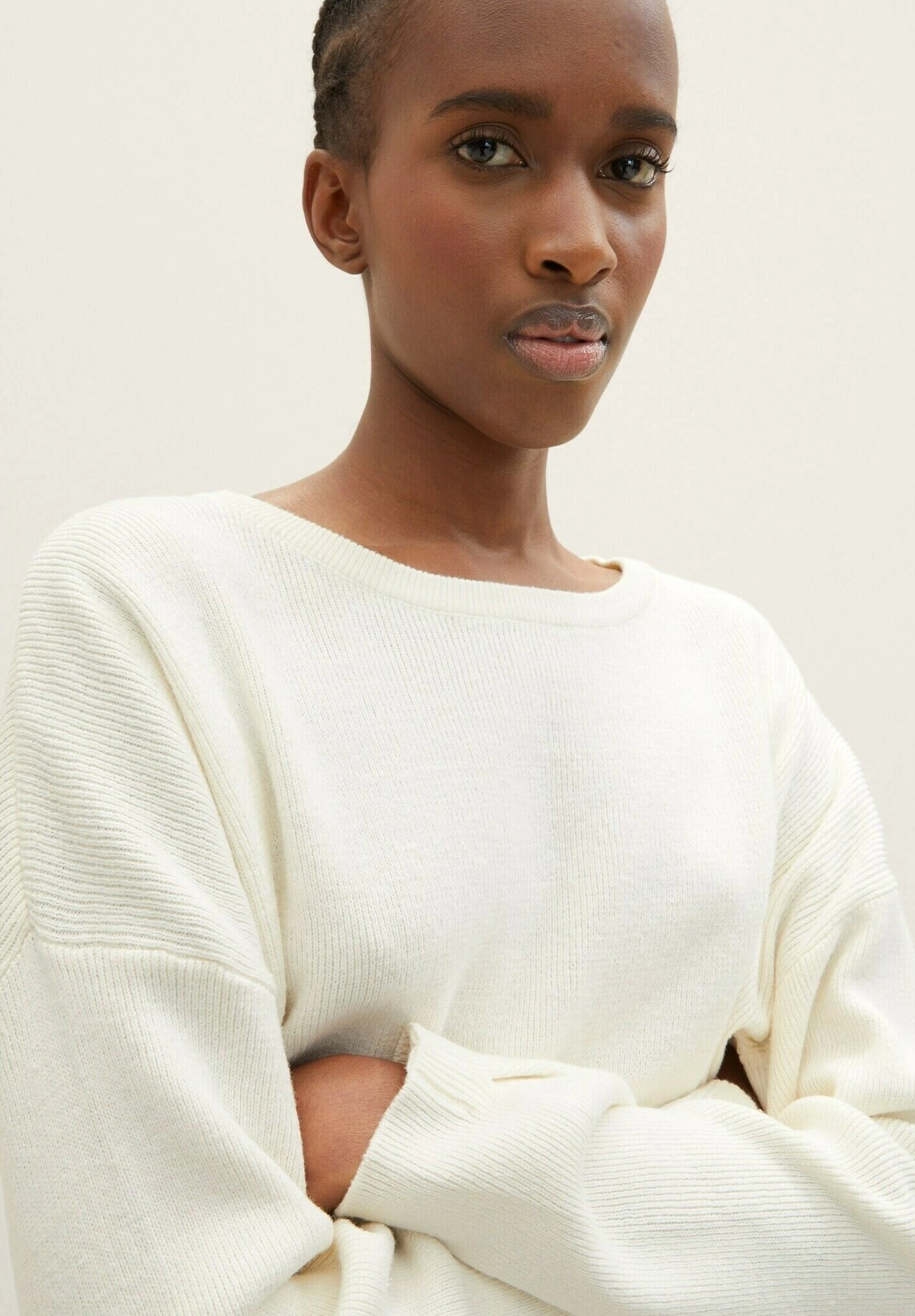 TOM TAILOR Denim Basic - Trui - Gardenia White 14 TOM TAILOR Denim Basic - Trui - Gardenia White - Afbeelding 14