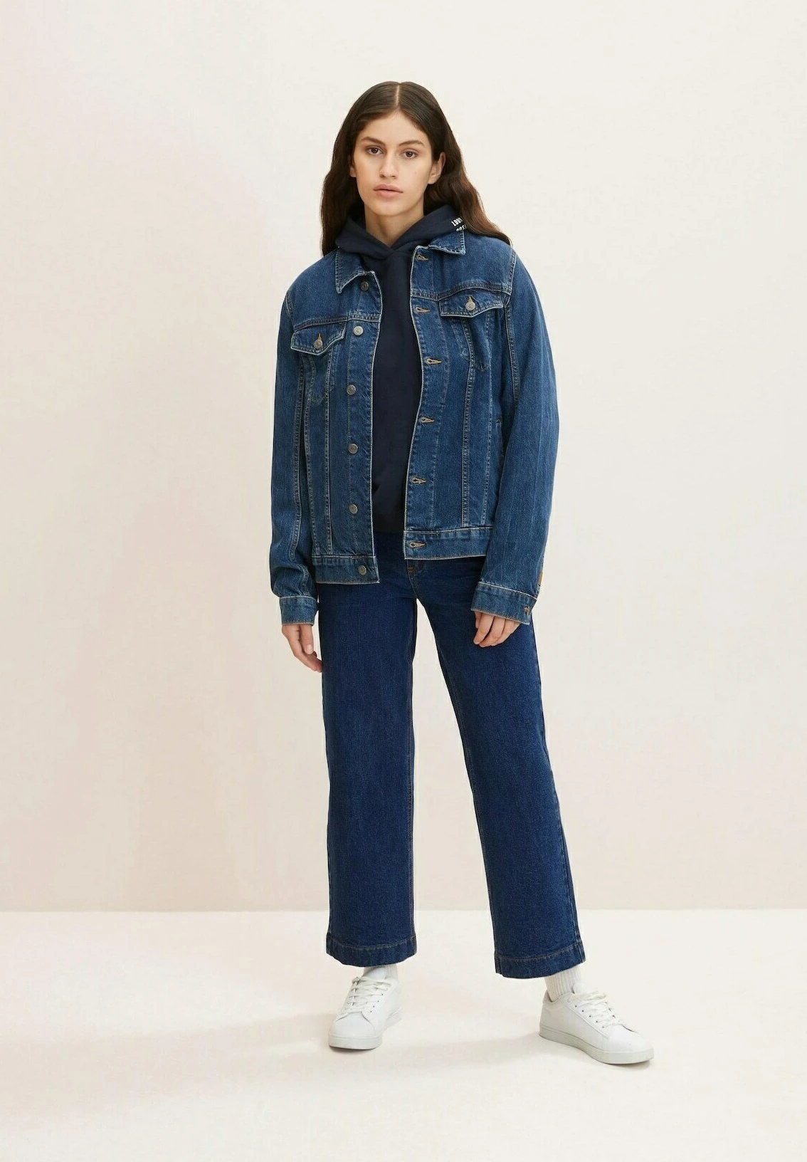 Tom Tailor Straight Leg Jeans - Clean Mid Stone Blue Denim 2 Tom Tailor Straight Leg Jeans - Clean Mid Stone Blue Denim - Afbeelding 2