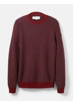 Tom Tailor Trui - Burgundy Melange Structure -Tom Tailor a633fb782ef64ca9b5f2adc0a604306a