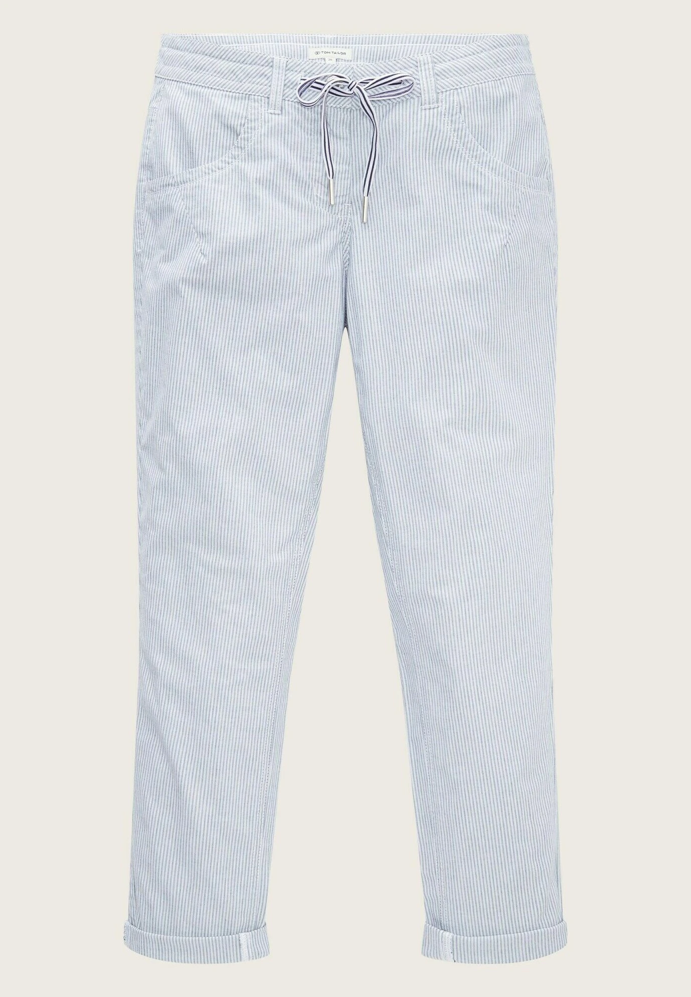Tom Tailor Tapered - Broek - Blue Stripe Pants 12 Tom Tailor Tapered - Broek - Blue Stripe Pants - Afbeelding 12