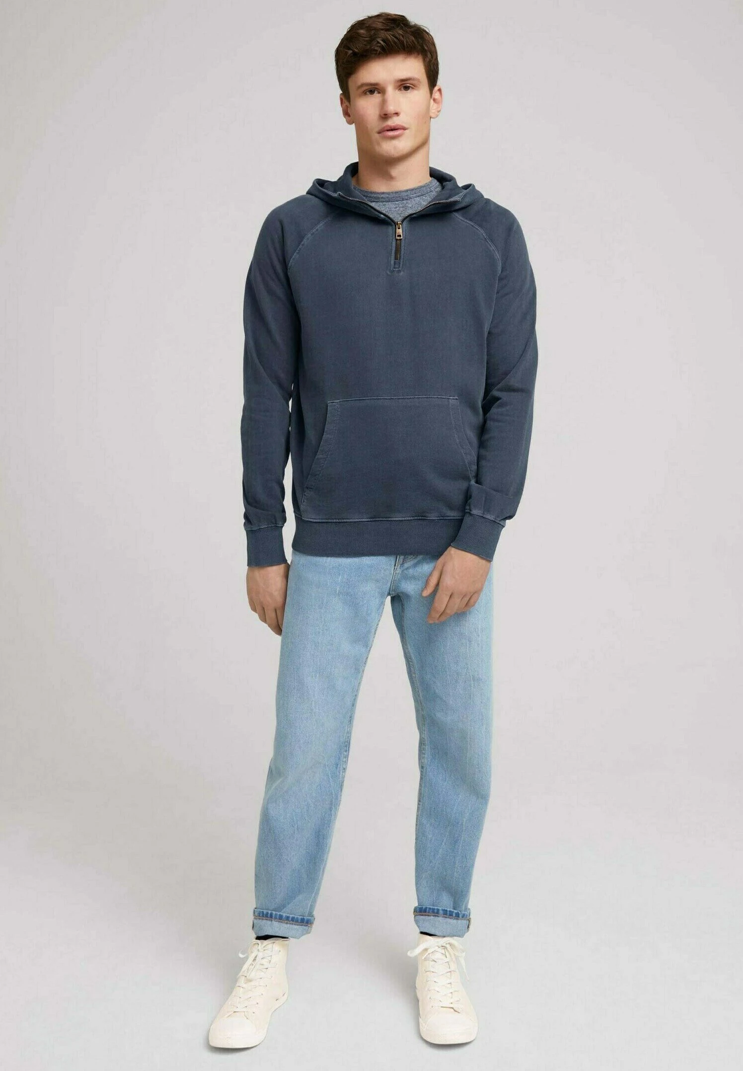 TOM TAILOR Denim Mit Kapuze Und Reiss - Hoodie - Sky Captain Blue 2 TOM TAILOR Denim Mit Kapuze Und Reiss - Hoodie - Sky Captain Blue - Afbeelding 2