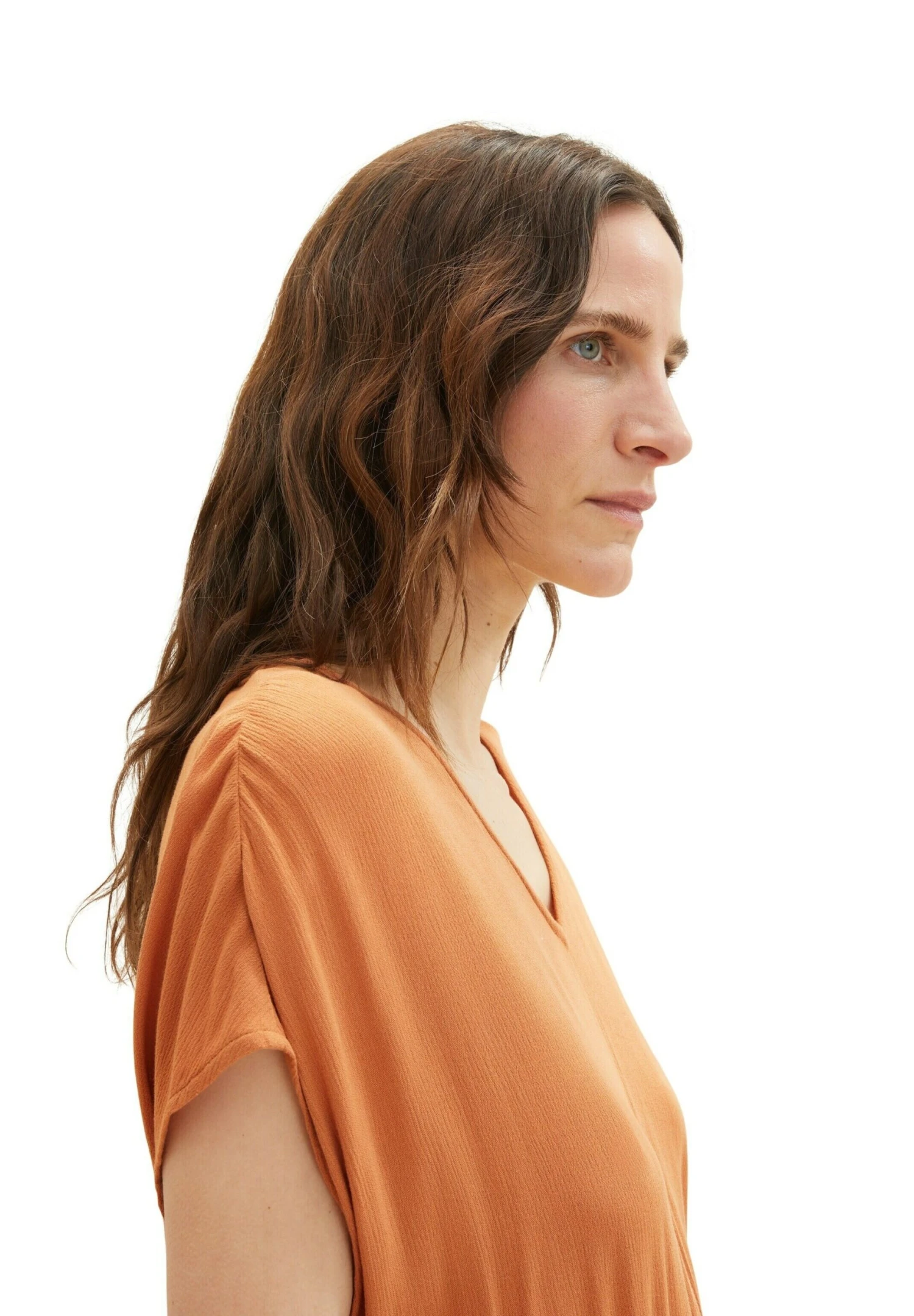 Tom Tailor Mit Kordelzug - Jerseyjurk - Terracotta Brown 5 Tom Tailor Mit Kordelzug - Jerseyjurk - Terracotta Brown - Afbeelding 5