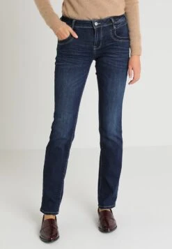 Tom Tailor Alexa - Straight Leg Jeans - Dark Stone Denim Blue