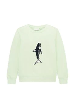 Tom Tailor Mit Artwork  - Sweater - Fresh Apple Lime Green