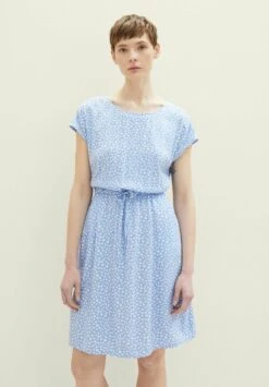 TOM TAILOR Denim Easy - Jurk - Light Blue Flower Print