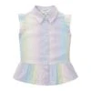 Tom Tailor Mit Volants - Overhemdblouse - Multicolor Vertical Stripe