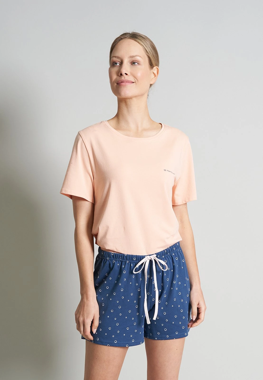 Tom Tailor Kurze - Pyjamabroek - Blau Mittel Allover 1 Tom Tailor Kurze - Pyjamabroek - Blau Mittel Allover