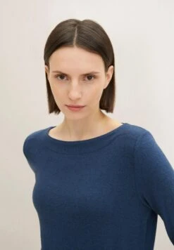 Tom Tailor Gemustertes Mit Schleife - Longsleeve - Dark Denim Blue Melange 9 Tom Tailor Gemustertes Mit Schleife - Longsleeve - Dark Denim Blue Melange -Tom Tailor aa331e732edc4b9cbca176abdd9ace10