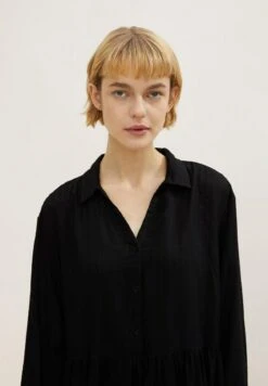 TOM TAILOR Denim Mit Kragen - Blousejurk - Deep Black -Tom Tailor aadca9baa3b34d899f3dcd9c5bf20ce6