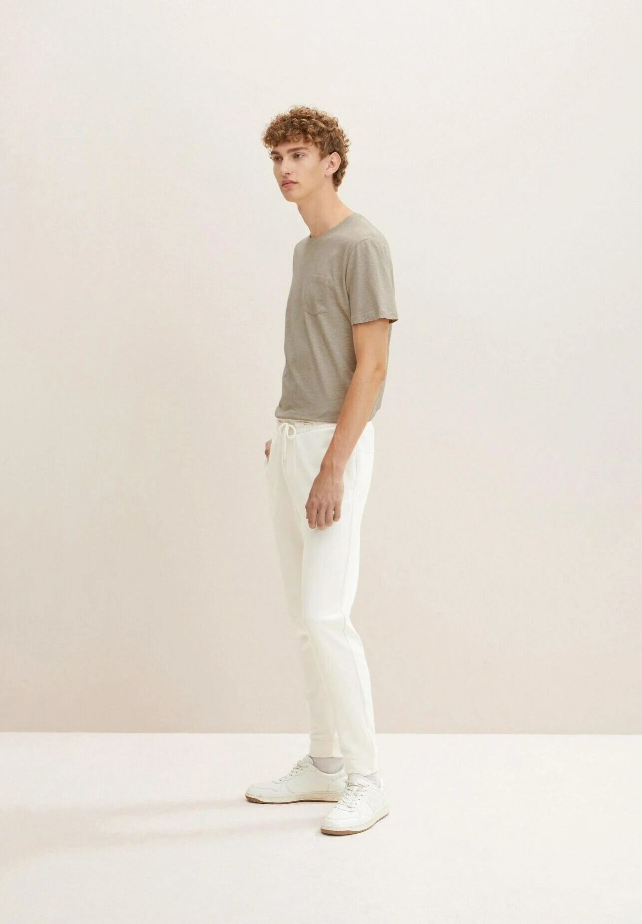 TOM TAILOR Denim Trainingsbroek - Soft Light Beige 5 TOM TAILOR Denim Trainingsbroek - Soft Light Beige - Afbeelding 5