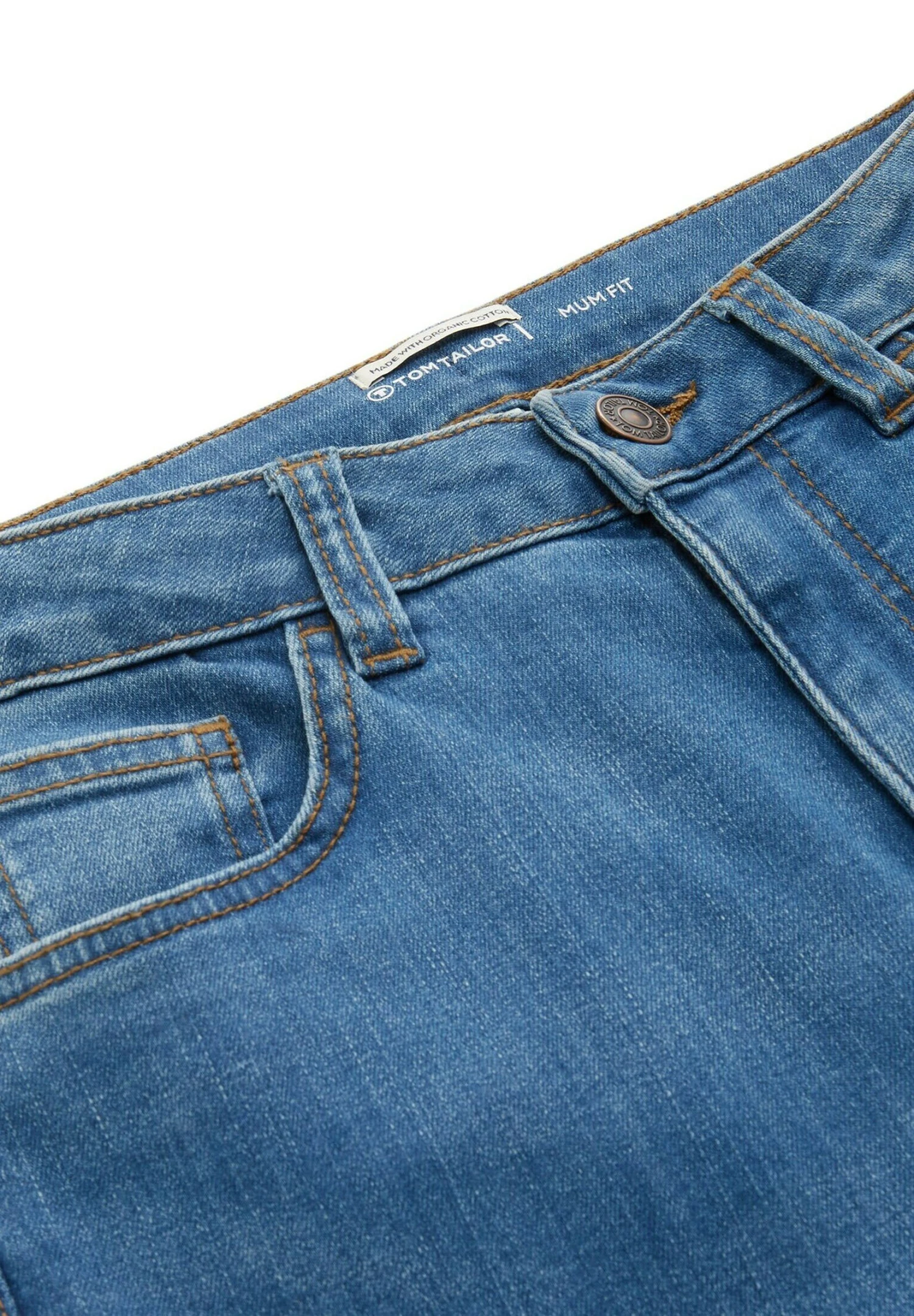 Tom Tailor Relaxed Fit Jeans - Used Mid Stone Blue Denim 3 Tom Tailor Relaxed Fit Jeans - Used Mid Stone Blue Denim - Afbeelding 3