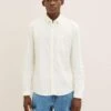 TOM TAILOR Denim Strukturiertes - Overhemd - Soft Light Beige