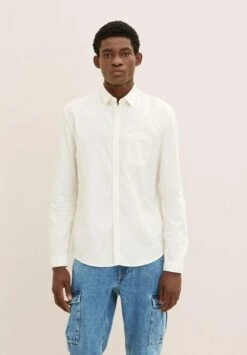 TOM TAILOR Denim Strukturiertes - Overhemd - Soft Light Beige