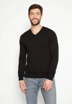 Tom Tailor Basic V Neck- Trui - Black