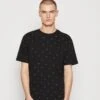 TOM TAILOR Denim T-Shirt Print - Black Smiley