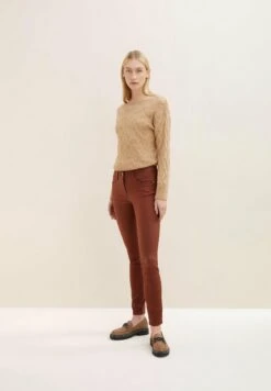 Tom Tailor Alexa Skinny - Leren Broek - Spicy Chocolate -Tom Tailor aba196ae662a4775a3e2fd023daaeaf4