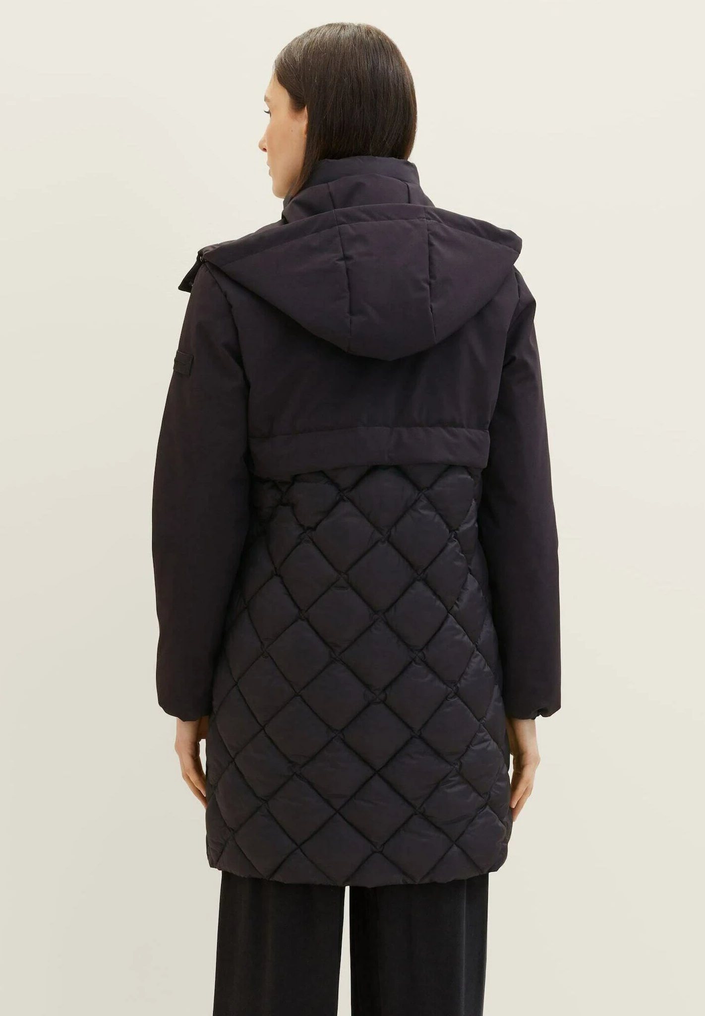 Tom Tailor Hybrid - Winterjas - Deep Black 3 Tom Tailor Hybrid - Winterjas - Deep Black - Afbeelding 3