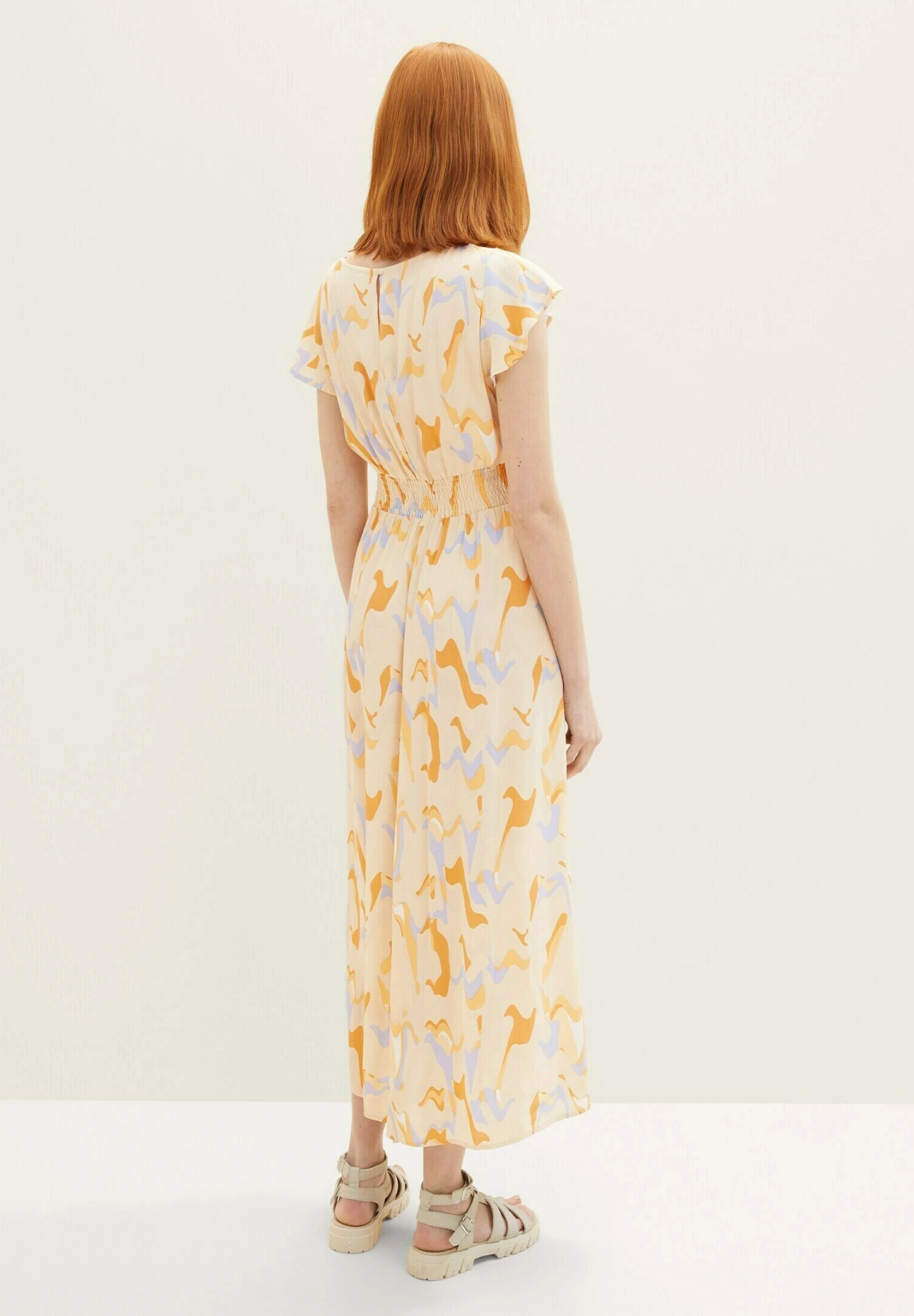 TOM TAILOR Denim Gemustertes - Jurk - Abstract Neutral Print 3 TOM TAILOR Denim Gemustertes - Jurk - Abstract Neutral Print - Afbeelding 3