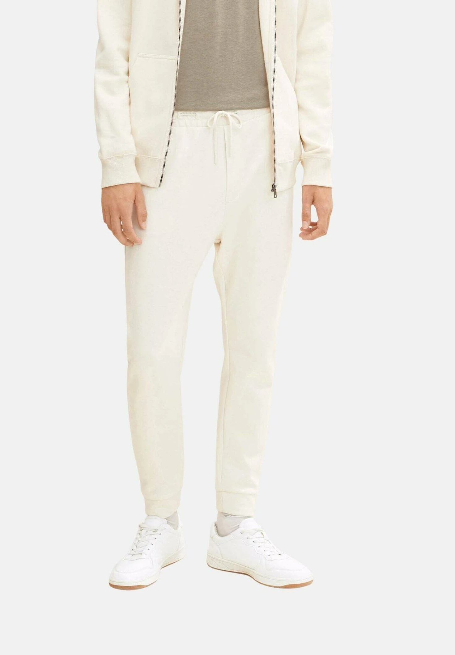 TOM TAILOR Denim Trainingsbroek - Soft Light Beige 1 TOM TAILOR Denim Trainingsbroek - Soft Light Beige