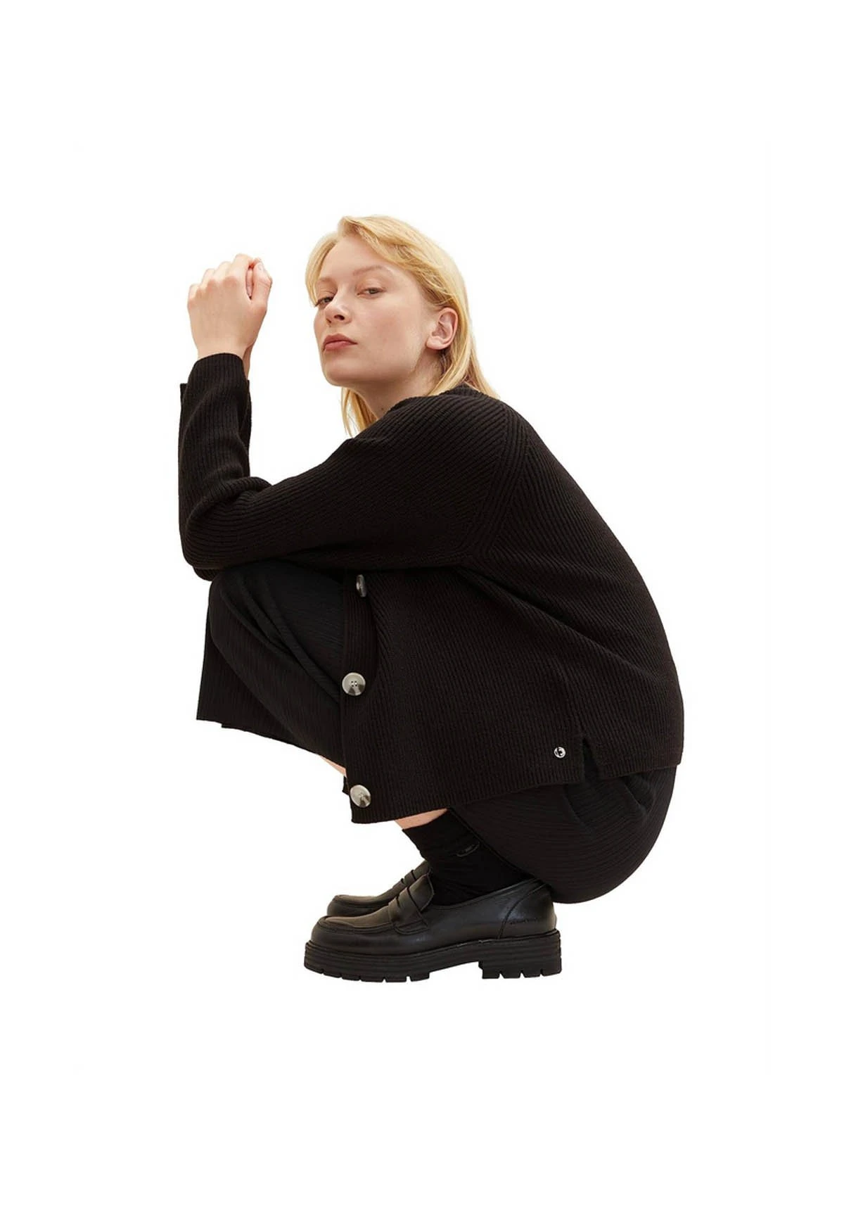 Tom Tailor Vest - Mottled Black 5 Tom Tailor Vest - Mottled Black - Afbeelding 5