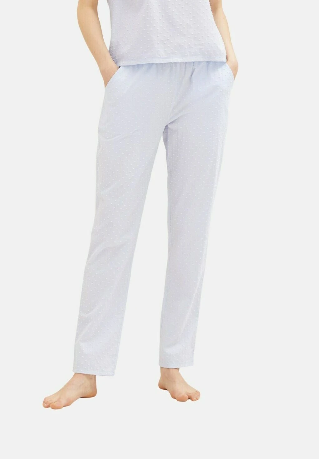 Tom Tailor Bodywear Mit Struktur - Pyjamabroek - Blue Light Dots 1 Tom Tailor Bodywear Mit Struktur - Pyjamabroek - Blue Light Dots