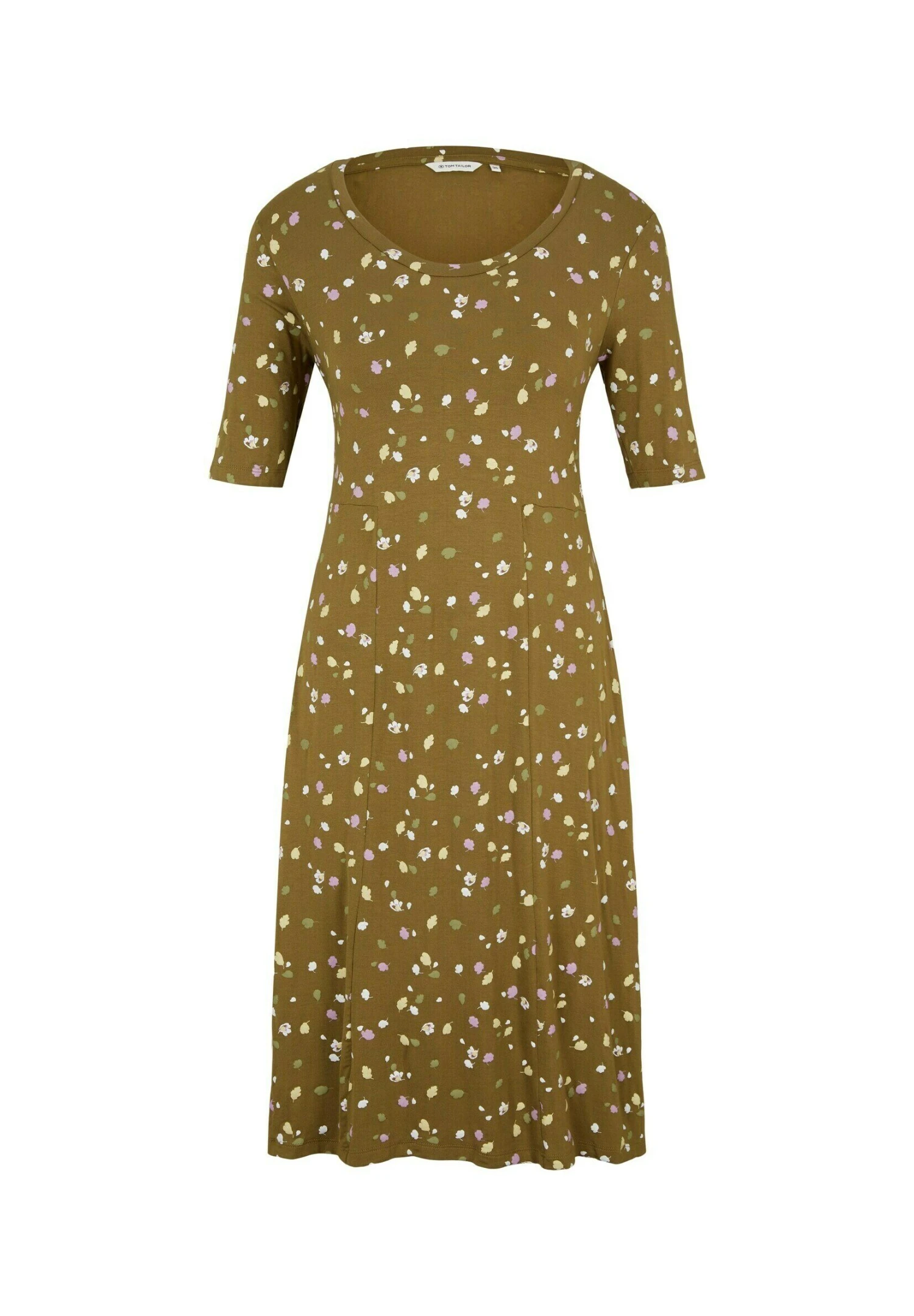 Tom Tailor Jerseyjurk - Olive Small Floral Design 1 Tom Tailor Jerseyjurk - Olive Small Floral Design