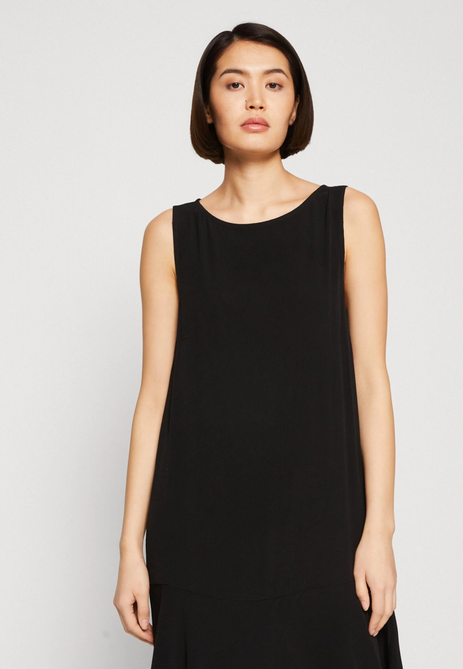 Tom Tailor Sleeveless Dress With Volant - Jurk - Deep Black 4 Tom Tailor Sleeveless Dress With Volant - Jurk - Deep Black - Afbeelding 4