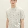 TOM TAILOR Denim Mit Print - T-Shirt Print - White Navy Tennis Print