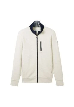 Tom Tailor Mit Stehkragen - Sweater Met Rits - Vintage Beige Melange -Tom Tailor b08537c5c5684b6b8fcfa1620e00fea5