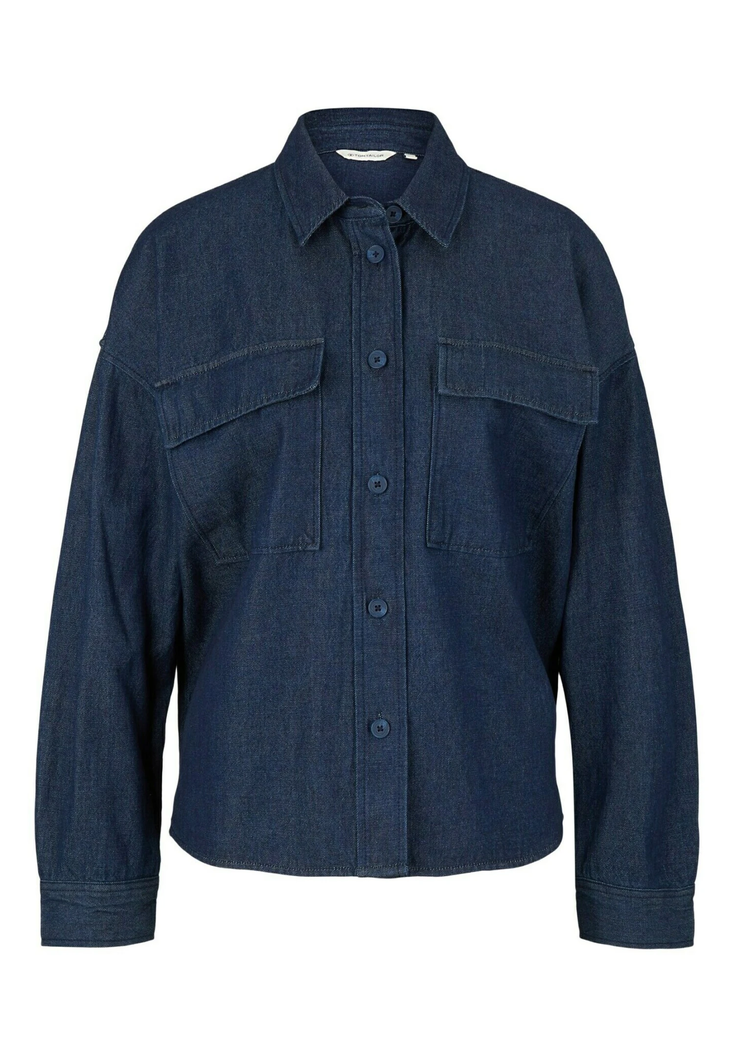 Tom Tailor Loose Fit- Overhemdblouse - Blue Denim 5 Tom Tailor Loose Fit- Overhemdblouse - Blue Denim - Afbeelding 5