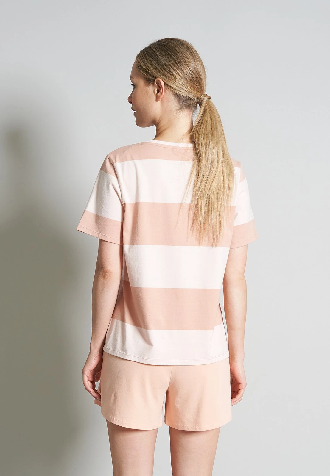 Tom Tailor Shorty - Pyjama - Rot Hell Ringel 2 Tom Tailor Shorty - Pyjama - Rot Hell Ringel - Afbeelding 2