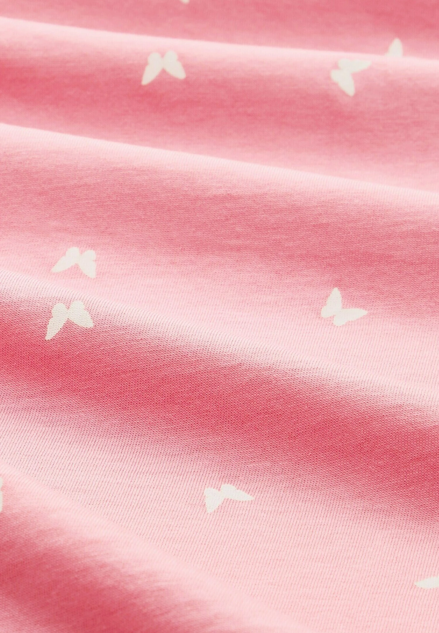 TOM TAILOR Denim Mit Knotendetail - T-Shirt Print - Pink Print 6 TOM TAILOR Denim Mit Knotendetail - T-Shirt Print - Pink Print - Afbeelding 6