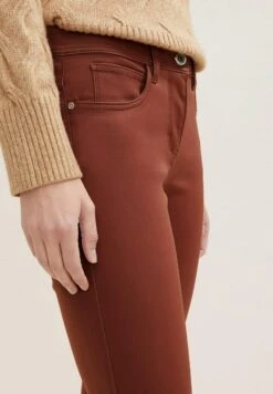 Tom Tailor Alexa Skinny - Leren Broek - Spicy Chocolate -Tom Tailor b13f6680d3aa44ddbd49b8dce141170c