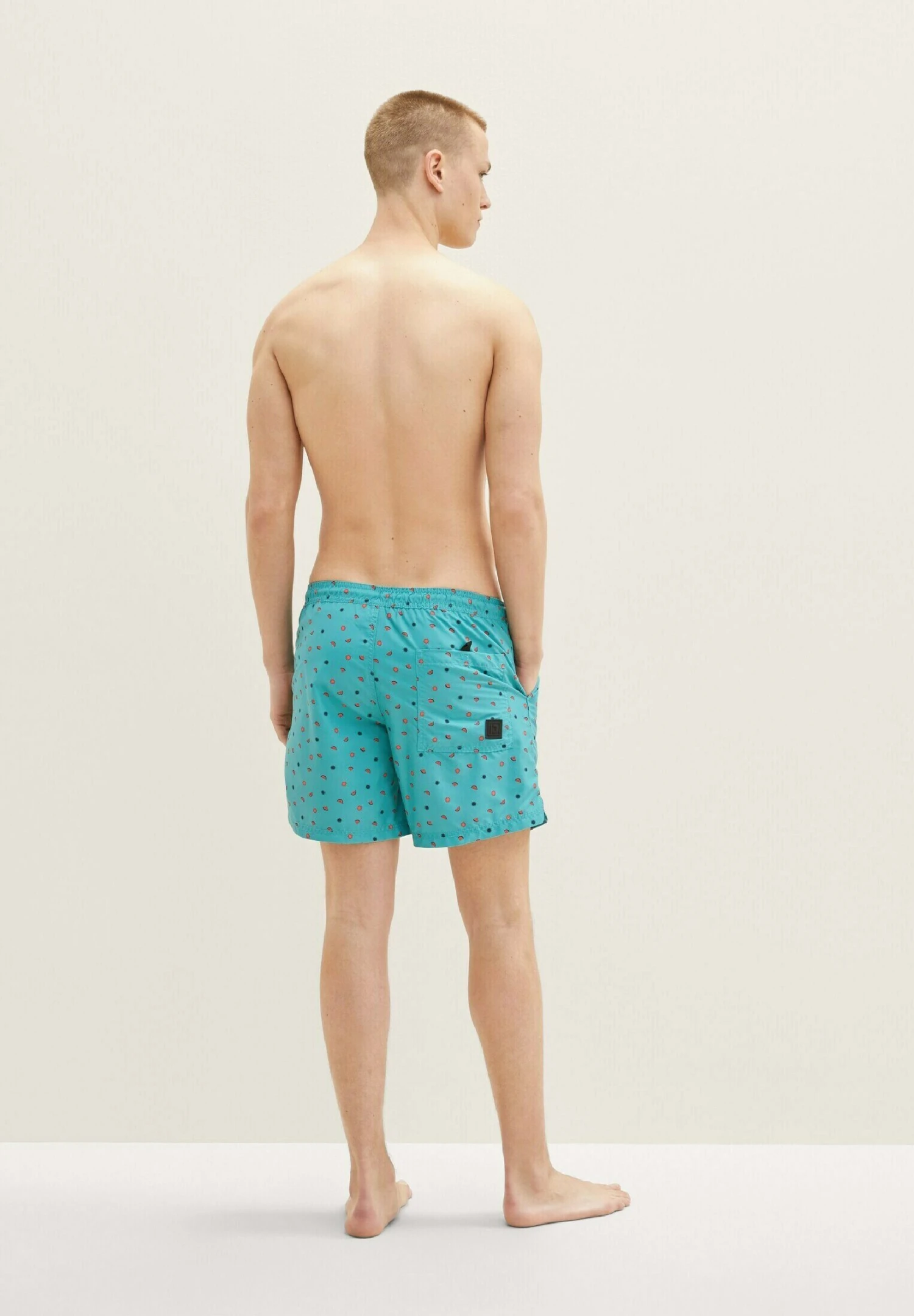 TOM TAILOR Denim Mit Allover-Print - Zwemshorts - Green Red Melon Sun Print 3 TOM TAILOR Denim Mit Allover-Print - Zwemshorts - Green Red Melon Sun Print - Afbeelding 3