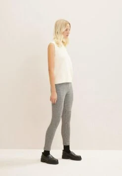 Tom Tailor Mit Teilungsnähten - Broek - Tarmac Beige Ck Check Design -Tom Tailor b1a75309146f472c98c632621f6b9ef7