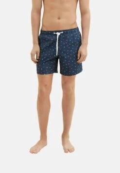 TOM TAILOR Denim Mit Allover-Print - Zwemshorts - Navy Melon Sun Print
