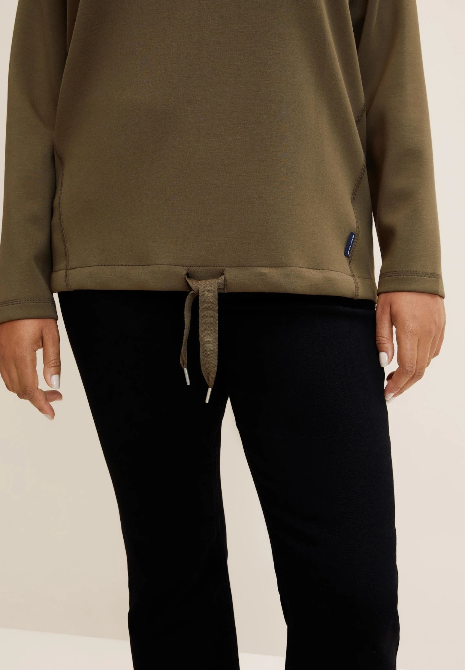 Tom Tailor Mit Rundhalsau - Sweater - Tarmac Khaki 4 Tom Tailor Mit Rundhalsau - Sweater - Tarmac Khaki - Afbeelding 4