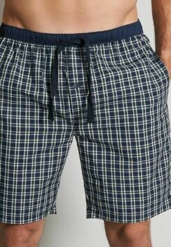 Tom Tailor Kurze Bermuda Mit Eingriff Knopf Bi - Pyjamabroek - Dunkelblau Kariert -Tom Tailor b26039bef2774dde92975a6d9fb82902