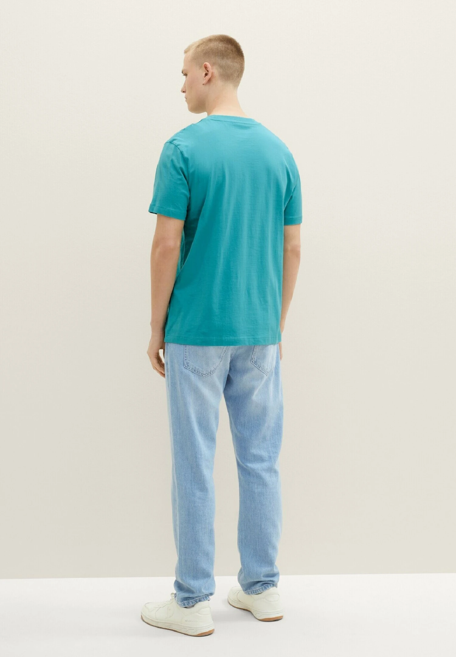 TOM TAILOR Denim Mit Fotoprint - T-Shirt Print - Deep Turquoise 3 TOM TAILOR Denim Mit Fotoprint - T-Shirt Print - Deep Turquoise - Afbeelding 3
