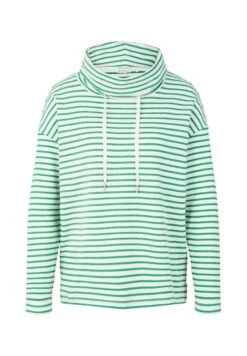 Tom Tailor Structure - Sweater - Off White Green Stripe 12 Tom Tailor Structure - Sweater - Off White Green Stripe -Tom Tailor b2f5119f08754a19a5607c482047b09e