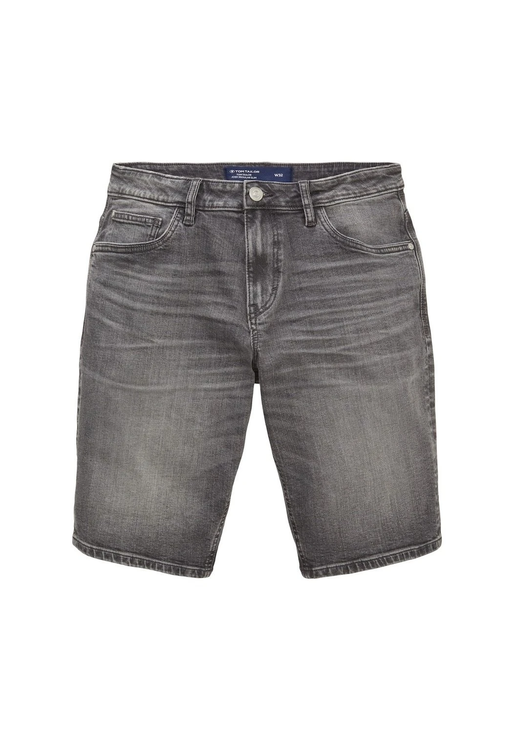 Tom Tailor Josh - Jeansshort - Used Mid Stone Grey Denim 4 Tom Tailor Josh - Jeansshort - Used Mid Stone Grey Denim - Afbeelding 4