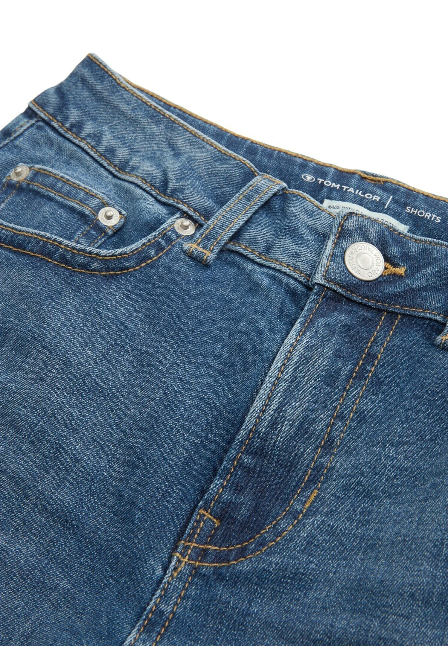 Tom Tailor Jeansshort - Mid Stone Bright Blue Denim 3 Tom Tailor Jeansshort - Mid Stone Bright Blue Denim - Afbeelding 3