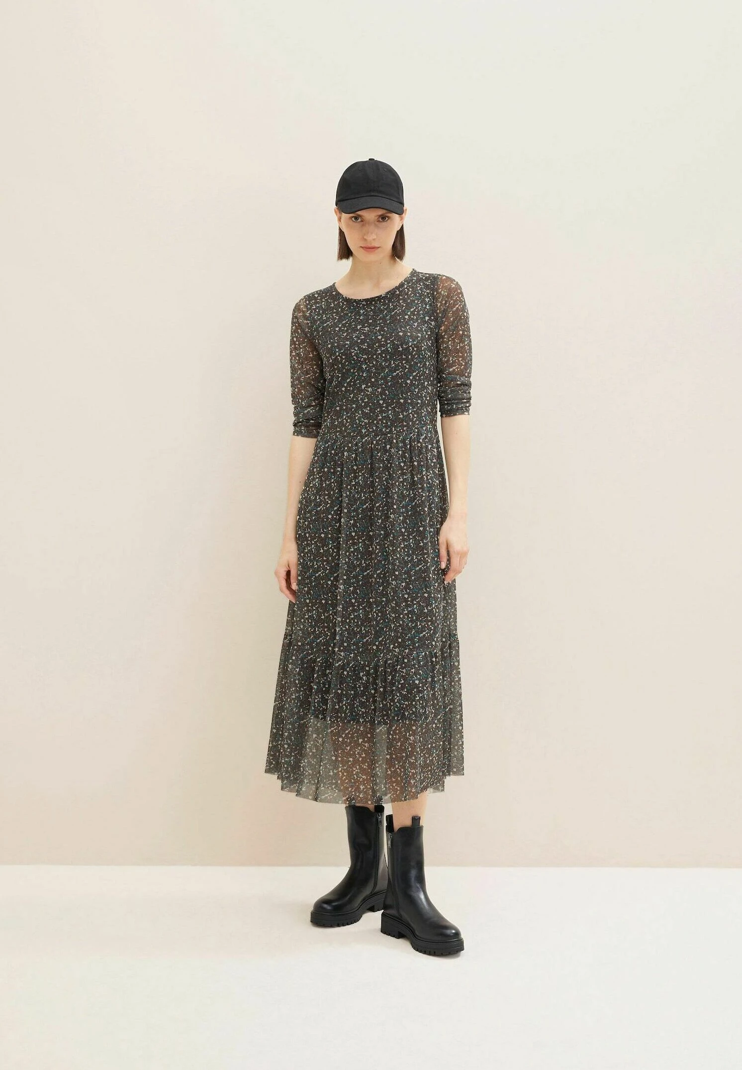 Tom Tailor Printed - Jurk - Black 2 Tom Tailor Printed - Jurk - Black - Afbeelding 2